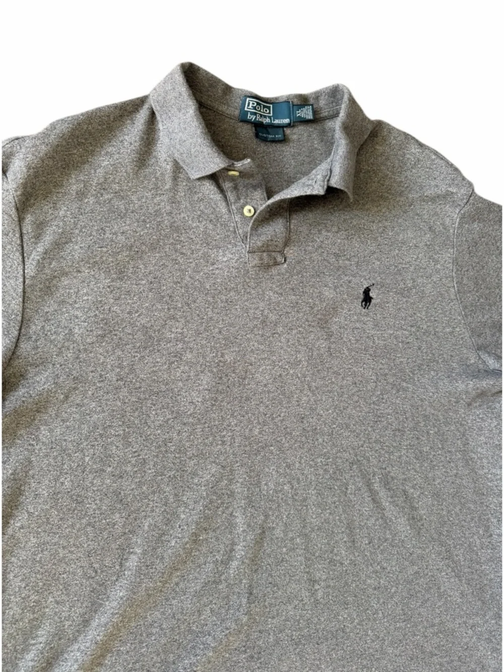 Polo by Ralph Lauren Heather Gray Custom Fit Men’s XL‎ Short Sleeve Polo